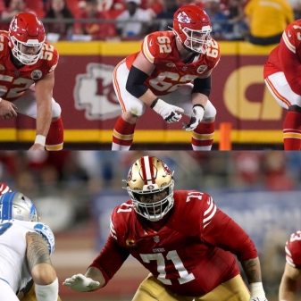 Chiefs 49ers Offensive Line