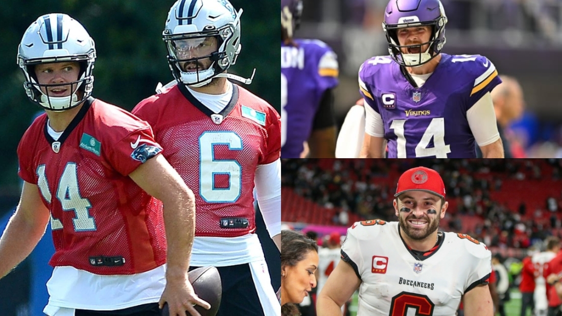 QB's Sam Darnold Baker Mayfield Panthers