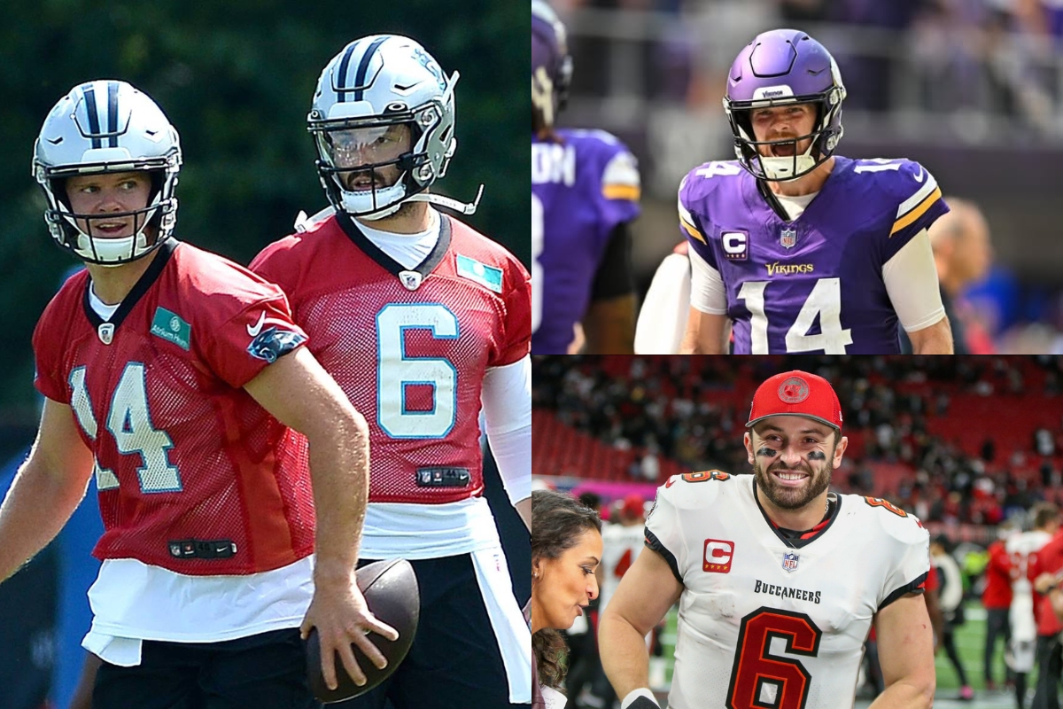 QB's Sam Darnold Baker Mayfield Panthers