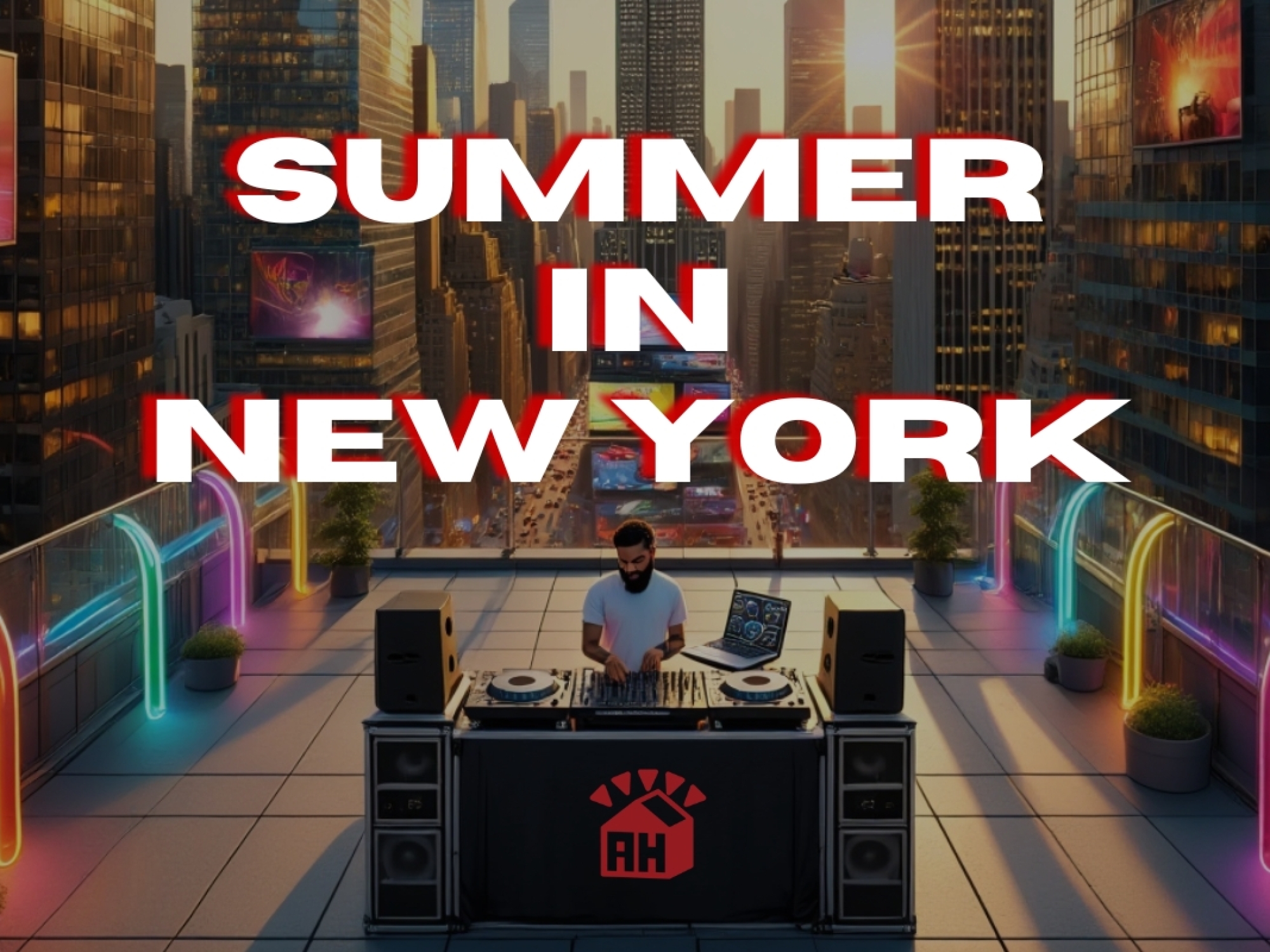 AH Summer In NY Mix Album Cover (1200 X 800 Px)